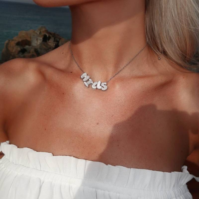 Mini Charm Initial Necklace