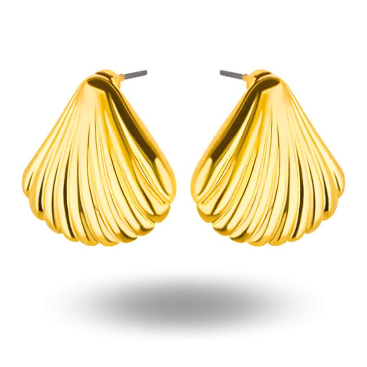 Aerin Shell Earrings Gold