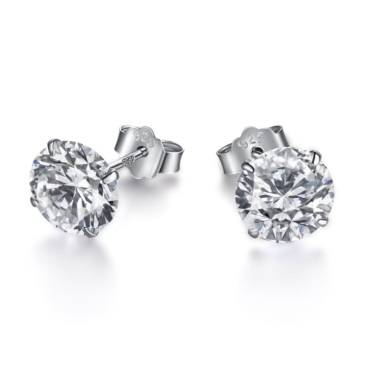 Olea Brilliant Cut Stud Earrings