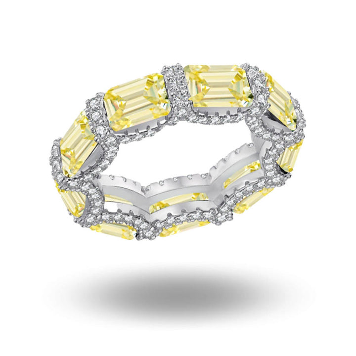 Cassia Canary Yellow Eternity Ring