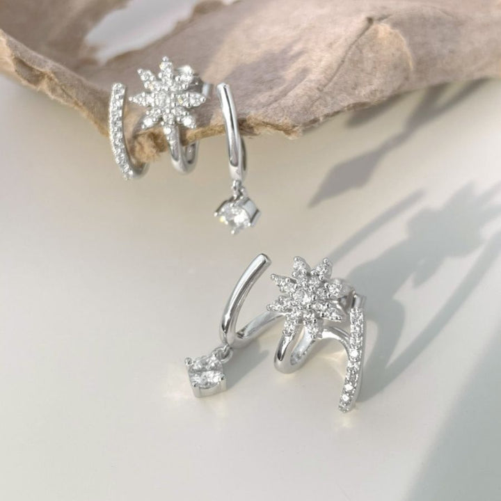 Feyre Illusion Earrings Silver
