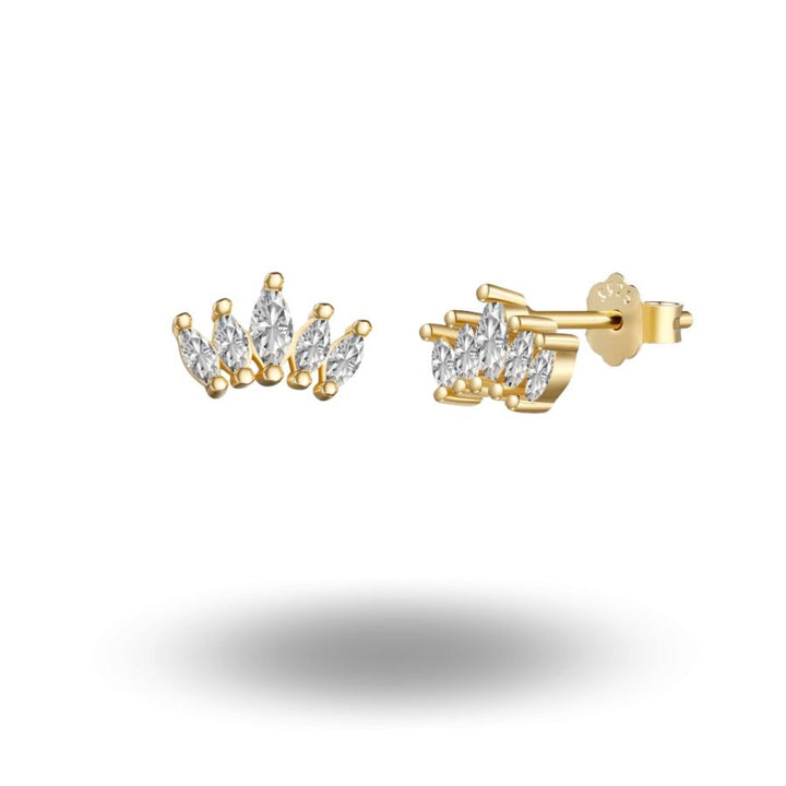 Mali Stud Earrings Gold