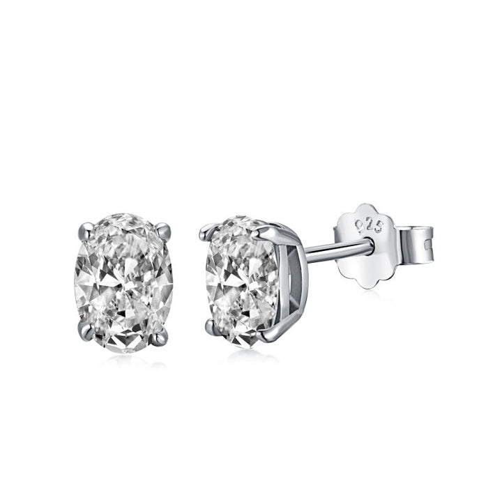 Toya Oval Cut Stud Earrings