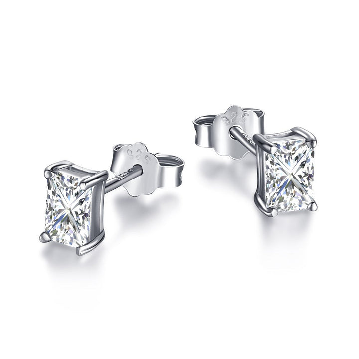 Mira Radiant Cut Stud Earrings