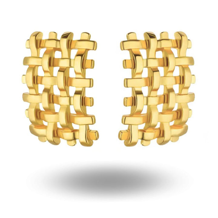 Campbell Mesh Earrings Gold