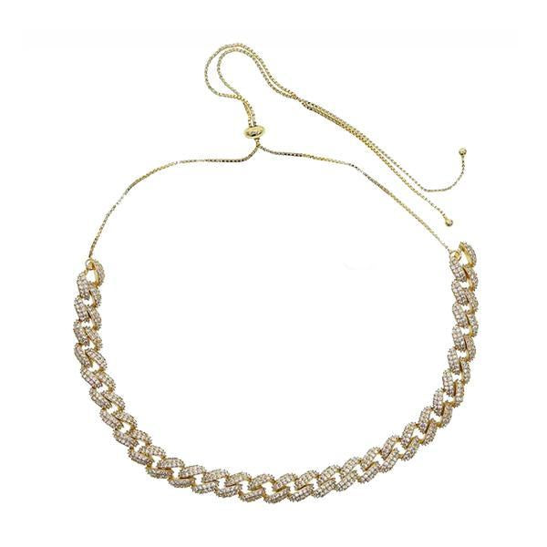 Adjustable Cuban Chain Gold - House of Carats