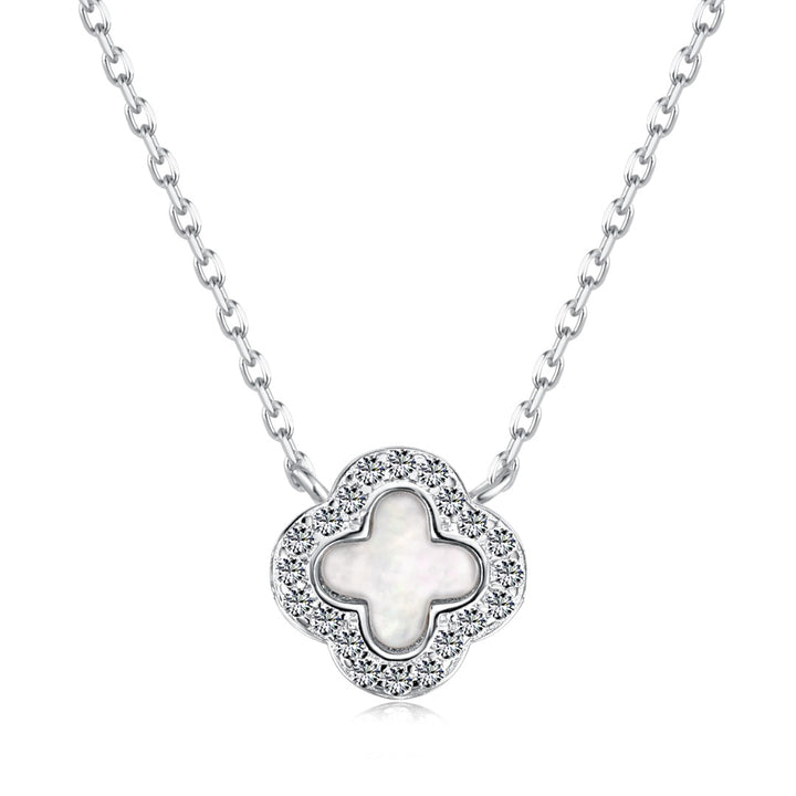 Azelia Clover Necklace Silver