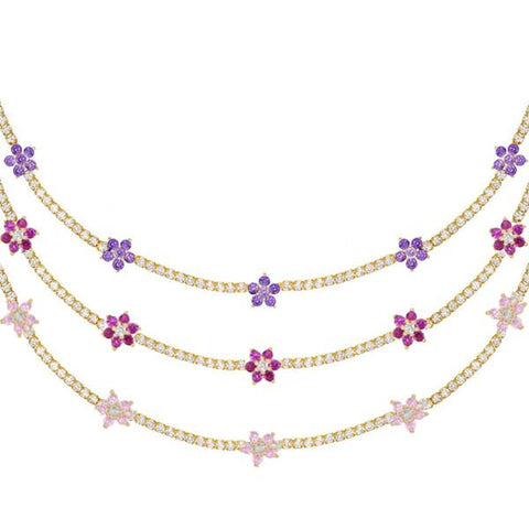 Blossom Tennis Choker - House of Carats