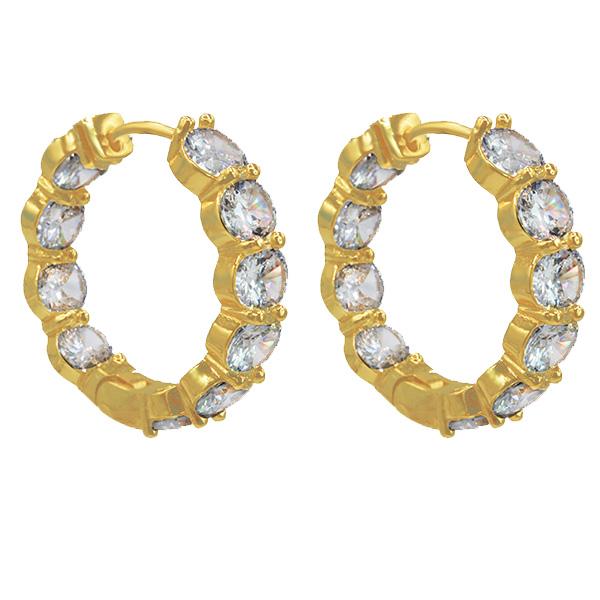 Brilliance Earrings Gold - House of Carats UK