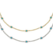Evil Eye Tennis Necklace