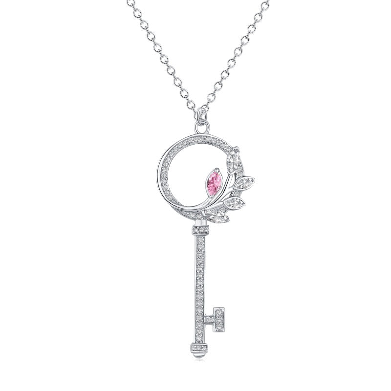 Hamilton Key Necklace Pink