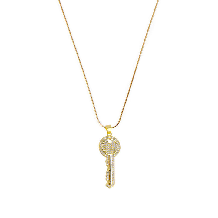 Key Charm Necklace - House of Carats UK