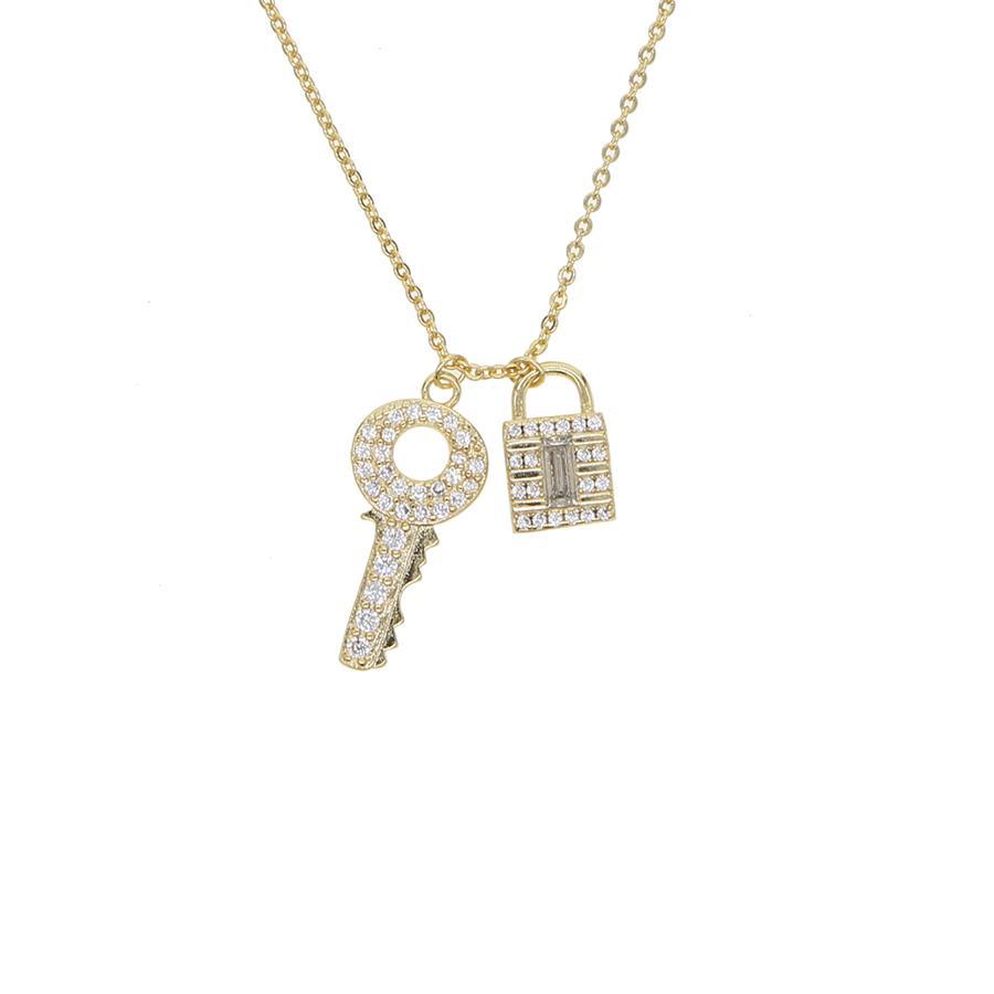 Lock and Key Necklace - House of Carats