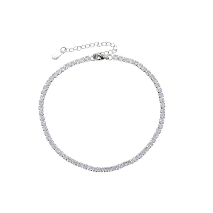 Tennis Chain Anklet 3mm - House of Carats UK