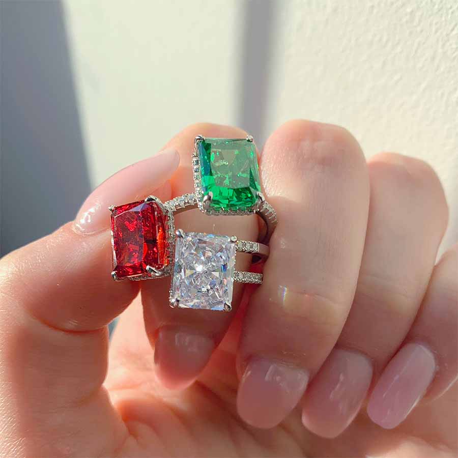 Brea Crushed Ice Ring Red