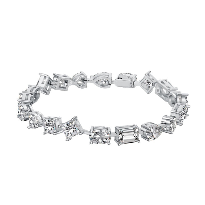 Yura Multi Stone Cut Tennis Bracelet