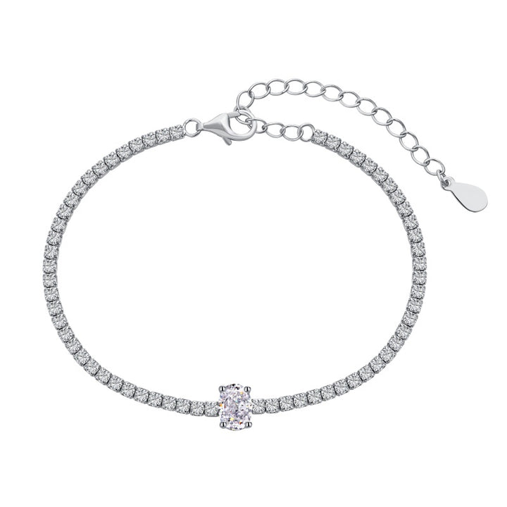 Zuri Oval Cut Tennis Bracelet